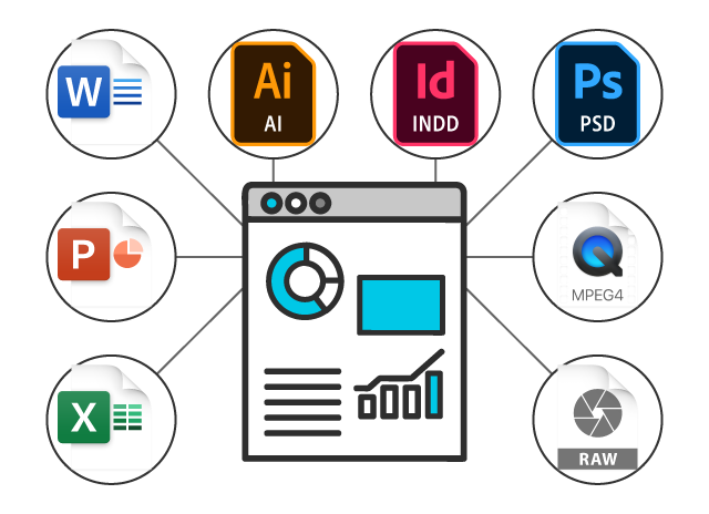 様々なファイル形式でプレビュー